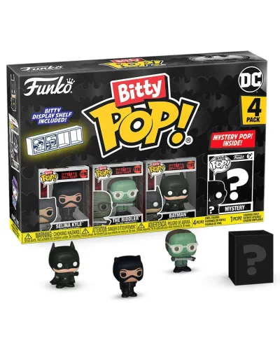 Фигурка Funko Bitty POP! Batman 85th Selina Kyle+Riddler+Batman+Mystery (1 of 4) 4PK 81128