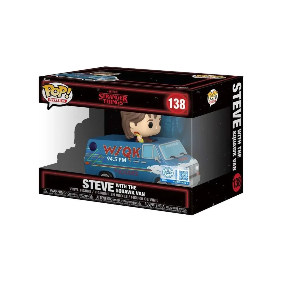Фигурка Funko POP! Rides Stranger Things S5 Steve with The Squawk Van (Exc) (138) 88958