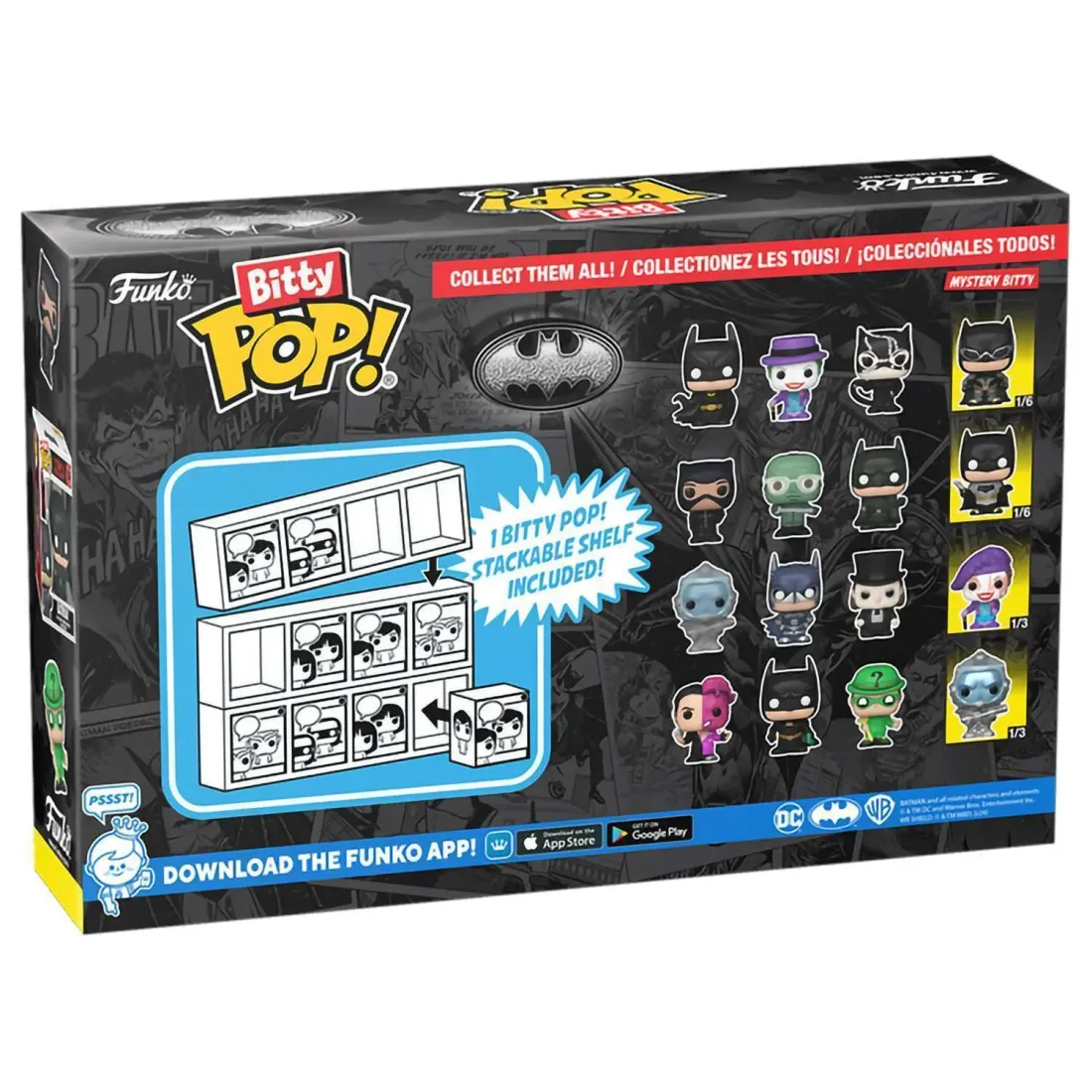 Фигурка Funko Bitty POP! Batman 85th Two-Face+Batman+Riddler+Mystery (1 of 4) 4PK 81130