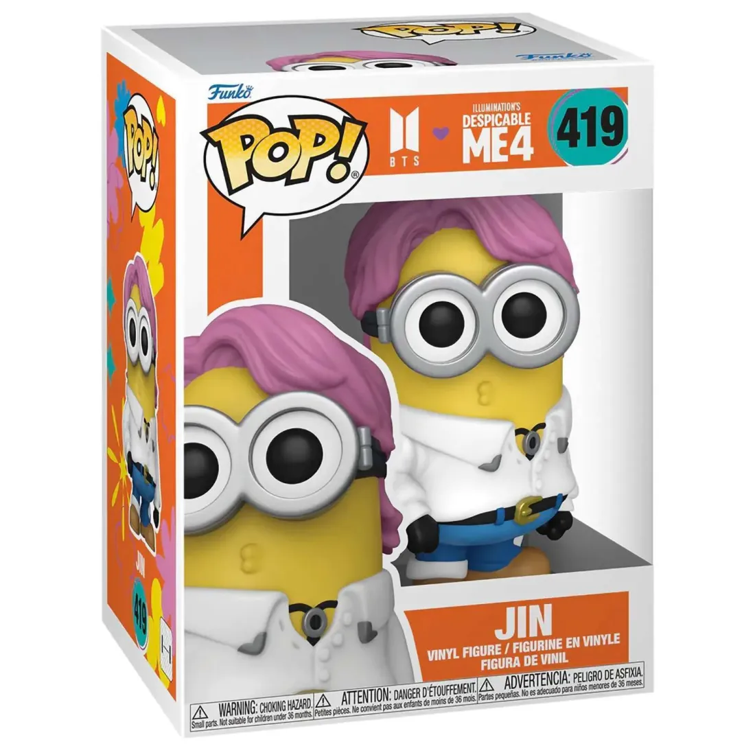 Фигурка Funko POP! Rocks BTS X Despicable Me 4 Jin (419) 85965
