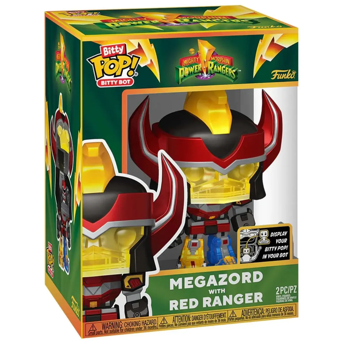 Фигурка Funko Bitty POP! Bitty Bot Power Rangers Megazord with Red Ranger 83644