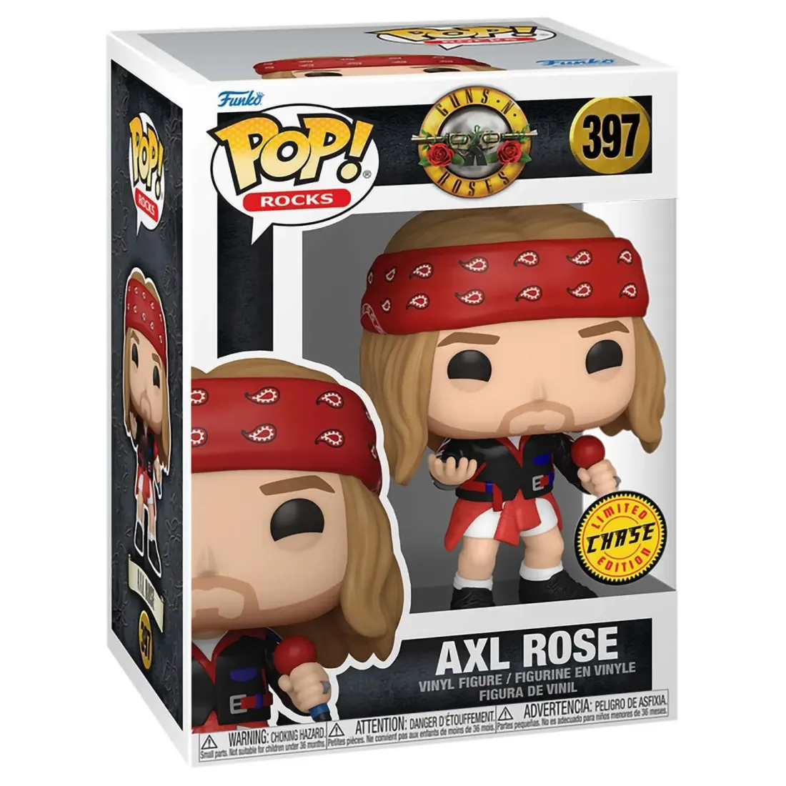 Фигурка Funko POP! Rocks Guns N' Roses Axl Rose with Red Bandana w/Chase (397) 80482
