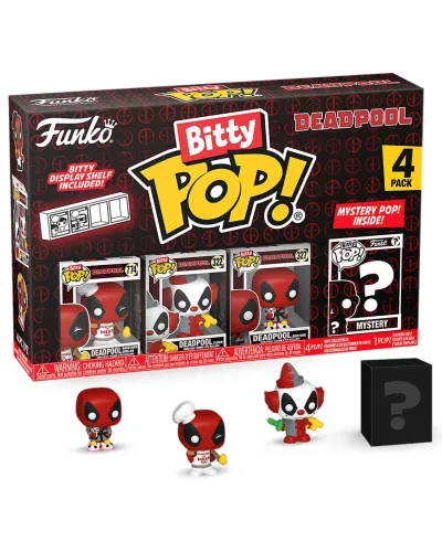 Фигурка Funko Bitty POP! Deadpool Backyard Griller+Clown+Bedtime+Mystery (1 of 4) 4PK 84959