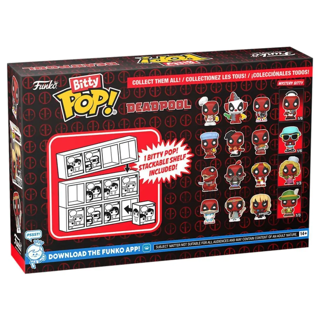 Фигурка Funko Bitty POP! Deadpool Backyard Griller+Clown+Bedtime+Mystery (1 of 4) 4PK 84959
