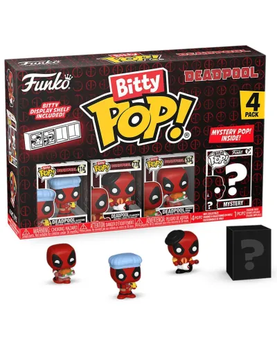 Фигурка Funko Bitty POP! Deadpool Bathtime+Flamenco+Supper Hero+Mystery (1 of 4) 4PK 84960
