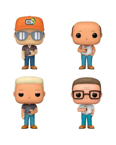 Фигурка Funko POP! TV King of the Hill Dale Gribble/Hank Hill/Bill Dauterive/Boomhauer(Exc)4PK 87253