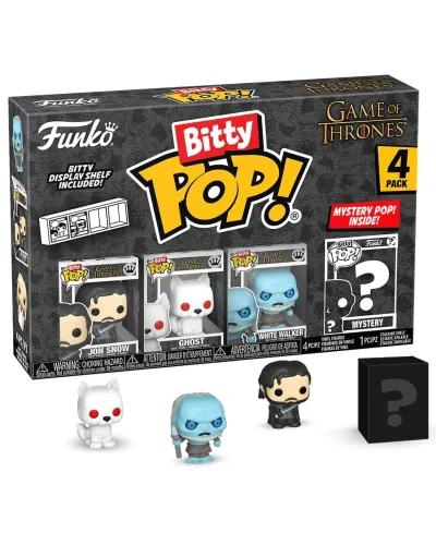 Фигурка Funko Bitty POP! Game of Thrones Jon Snow+Ghost+White Walker+Mystery (1 of 4) 4PK 83647