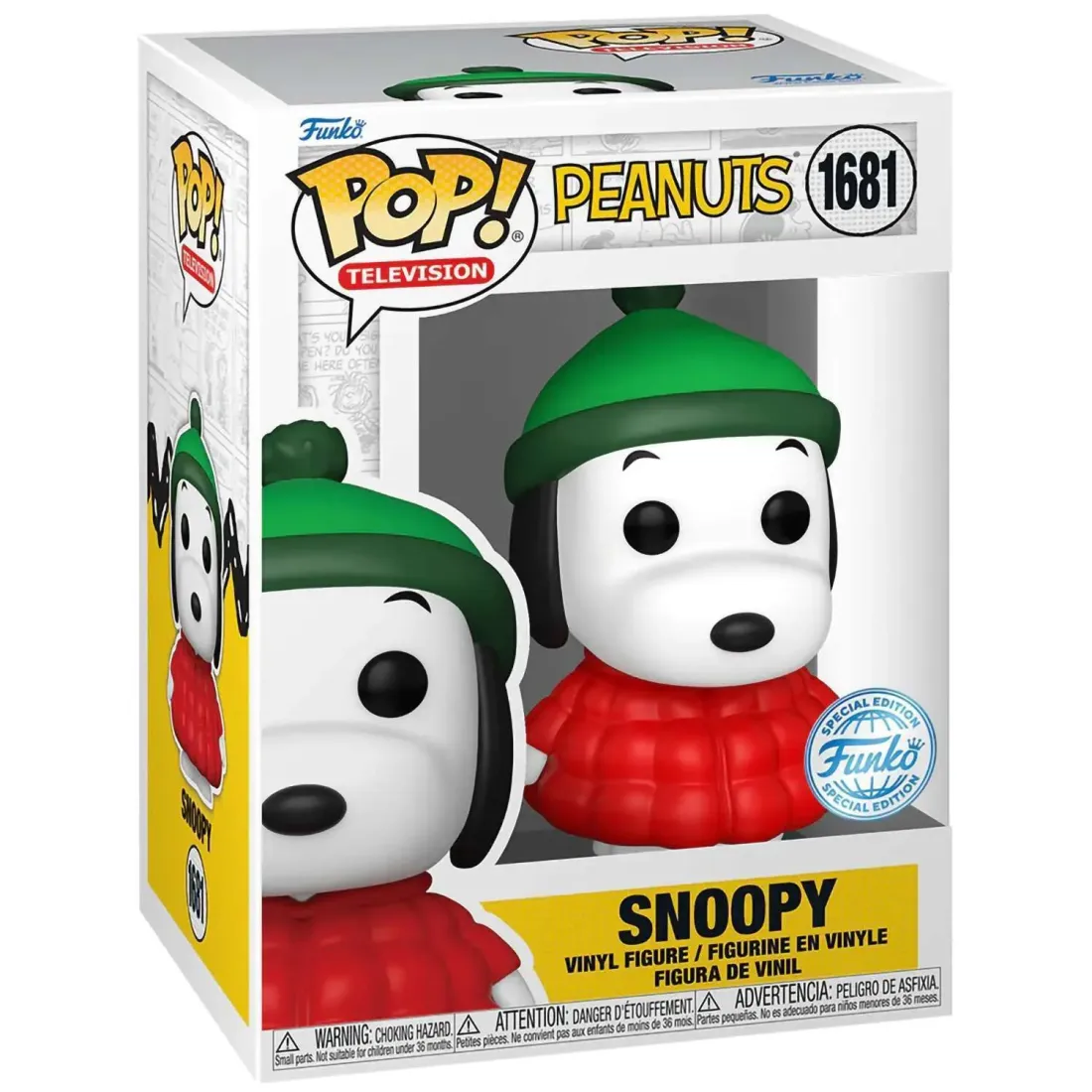 Фигурка Funko POP! TV Peanuts S7 Snoopy in Coat w/Chase SS (1681) 84932