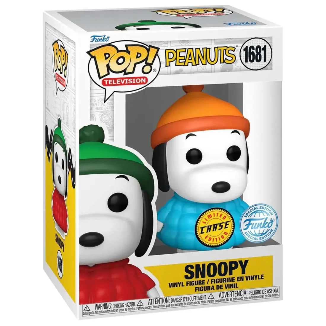Фигурка Funko POP! TV Peanuts S7 Snoopy in Coat w/Chase SS (1681) 84932