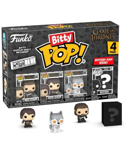 Фигурка Funko Bitty POP! Game of Thrones Ned Stark+Arya Stark+Nymeria+Mystery (1 of 4) 4PK 83649
