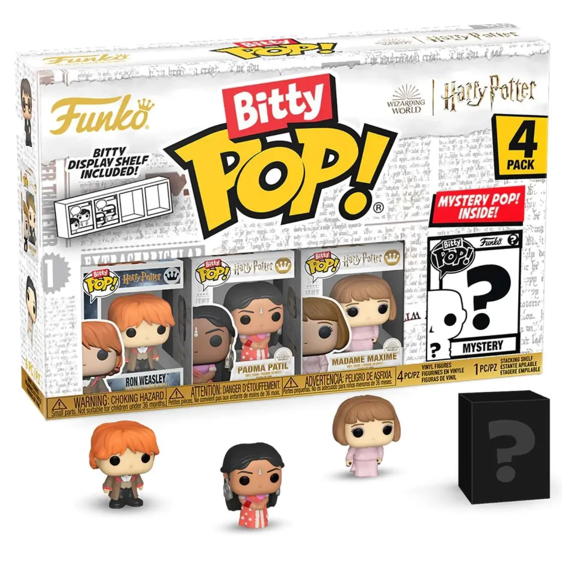 Фигурка Funko Bitty POP! Harry Potter GoF Ron+Padma+Madame Maxime+Mystery (1 of 4) 4PK 83656