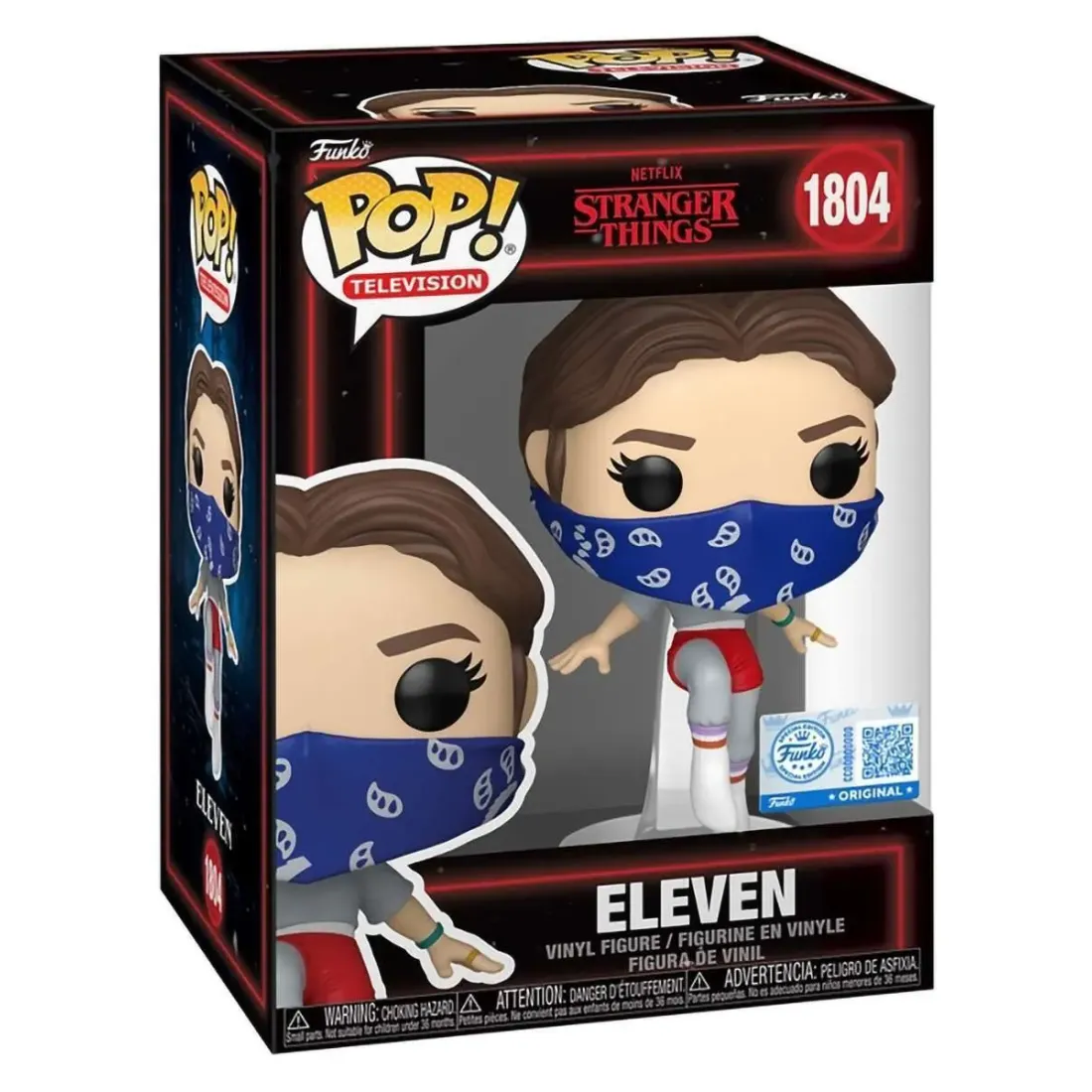 Фигурка Funko POP! TV Stranger Things S5 Eleven with Bandana (Floating) (Exc) (1804) 89147