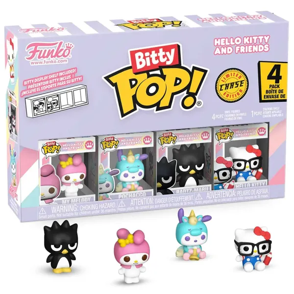 Фигурка Funko Bitty POP! Hello Kitty And Friends My Melody+Pochacco+Badtz+Chase (1 of 4) 4PK 85716