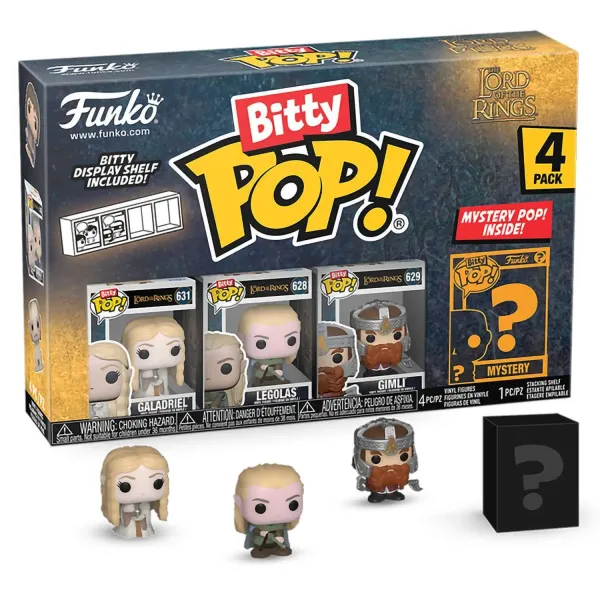 Фигурка Funko Bitty POP! LOTR Galadriel+Legolas+Gimly+Mystery (1 of 4) 4PK 75457