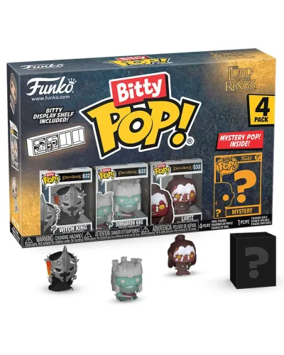 Фигурка Funko Bitty POP! LOTR Witch King+Dunharrow King+Lurts+Mystery (1 of 4) 4PK 75459