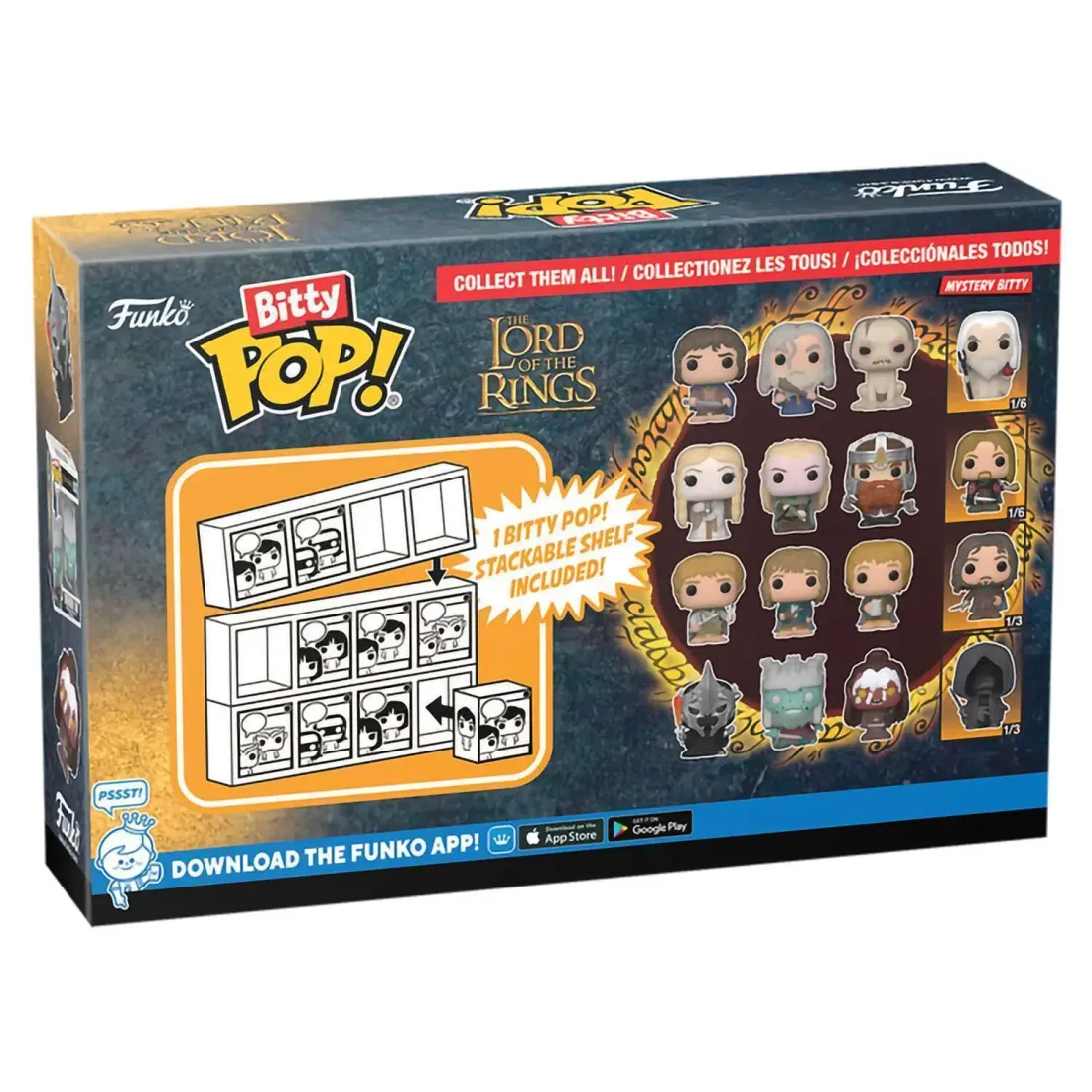 Фигурка Funko Bitty POP! LOTR Witch King+Dunharrow King+Lurts+Mystery (1 of 4) 4PK 75459