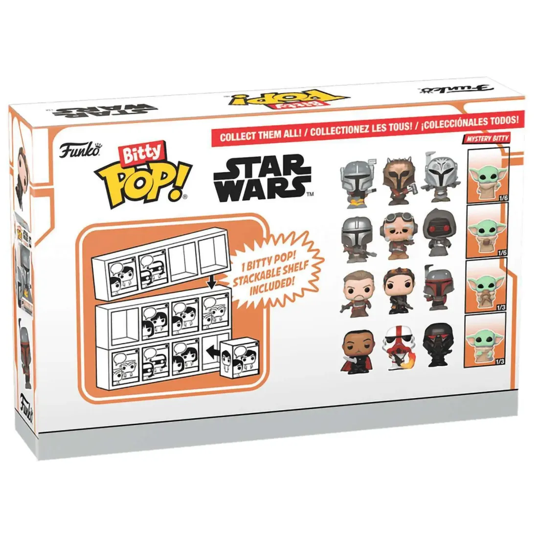 Фигурка Funko Bitty POP! Mandalorian Cobb Vanth+Fennec Shand+Boba Fett+Mystery (1 of 4) 4PK​ 75453
