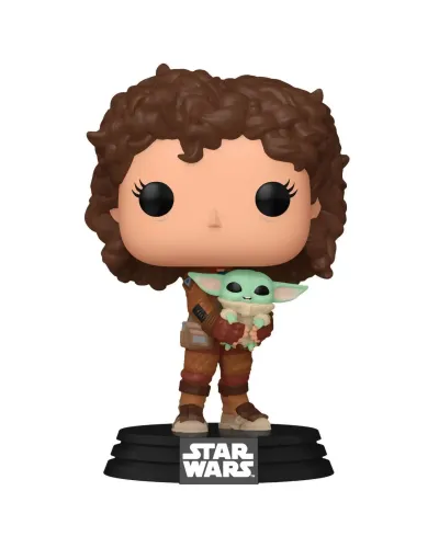 Фигурка Funko POP! Bobble Star Wars Mandalorian S9 Peli Motto w/Grogu (665) 76552