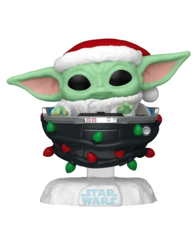 Фигурка Funko POP! Bobble Star Wars Holiday Grogu Pram (746) 80010