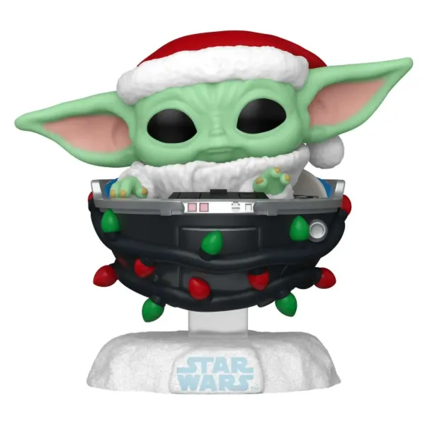 Фигурка Funko POP! Bobble Star Wars Holiday Grogu Pram (746) 80010