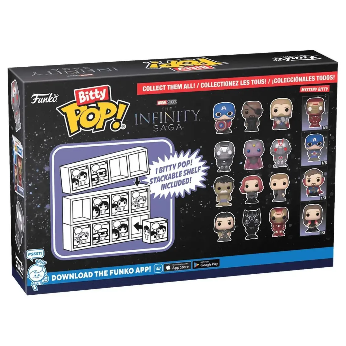 Фигурка Funko Bitty POP! Marvel Infinity Saga S3 War Machine+Vision+Ultron+Mystery(1 of 4) 4PK 71505