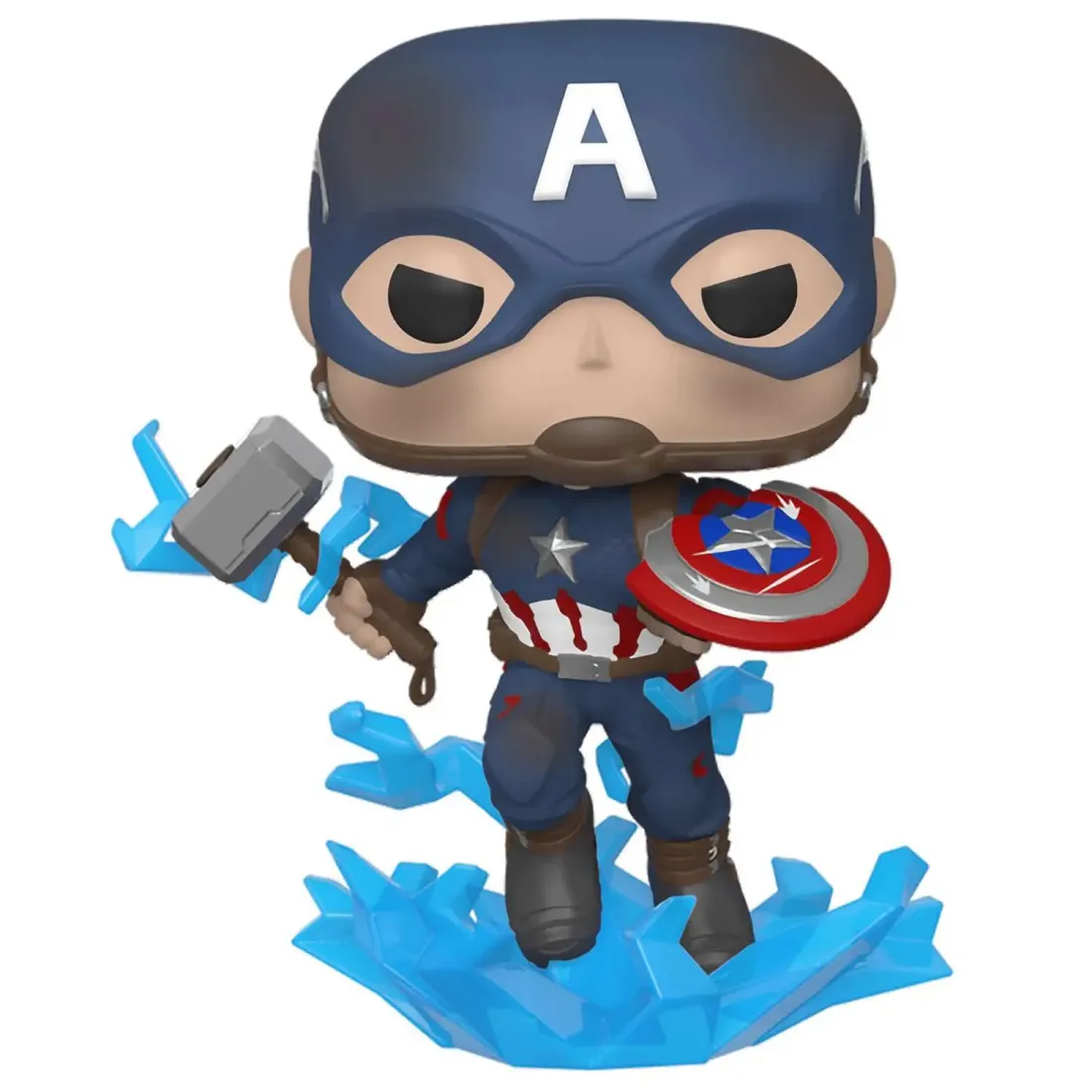 Фигурка Funko POP! Bobble Marvel Avengers Endgame Captain America w/Broken Shield&Mjolnir (573)45137