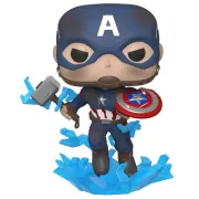 Фигурка Funko POP! Bobble Marvel Avengers Endgame Captain America w/Broken Shield&Mjolnir (573)45137
