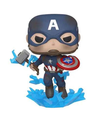 Фигурка Funko POP! Bobble Marvel Avengers Endgame Captain America w/Broken Shield&Mjolnir (573)45137