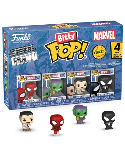Фигурка Funko Bitty POP! Marvel Spider-Man Spider-Man+Green Goblin+J Jonah J+Chase(1 of 4) 4PK 85701