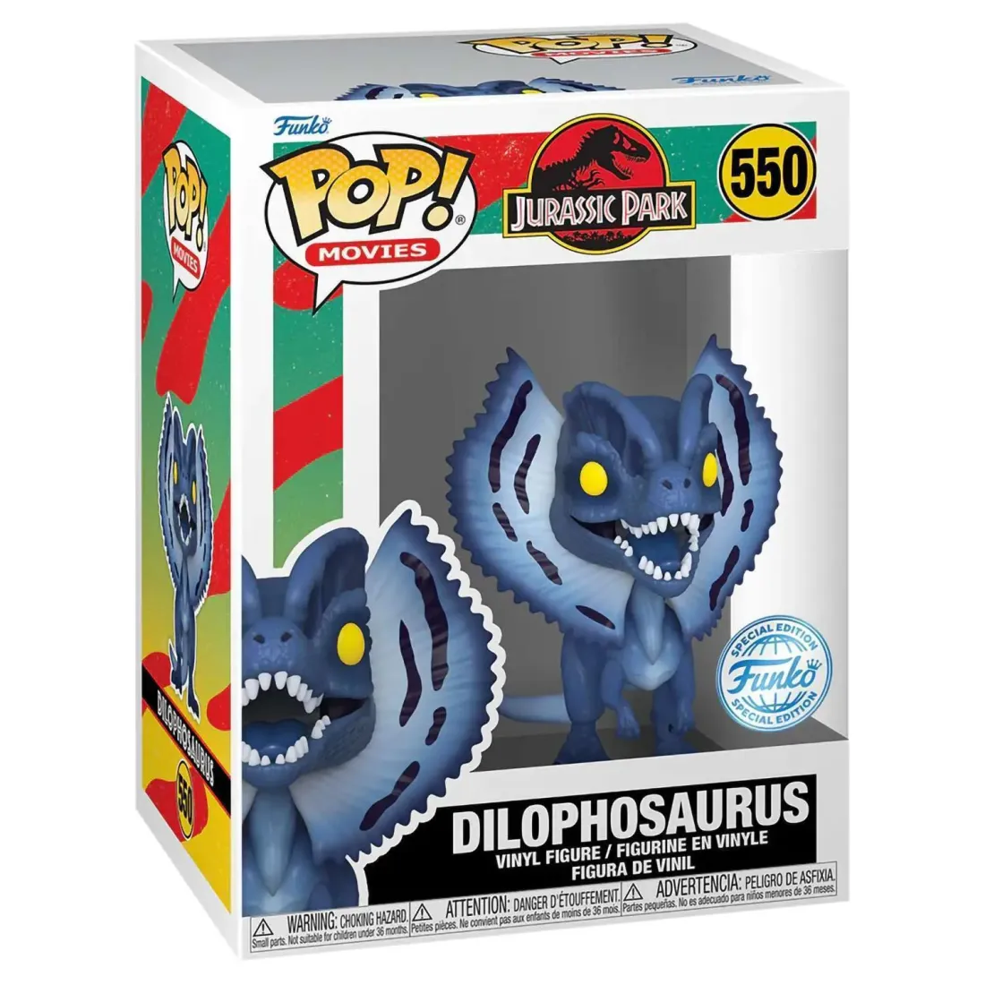 Фигурка Funko POP! Movies Jurassic Park Dilophosaurus (MNLT) (Exc) (550) 81707