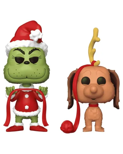 Фигурка Funko POP! Books How the Grinch Stole Christmas Grinch & Max 2PK 72505