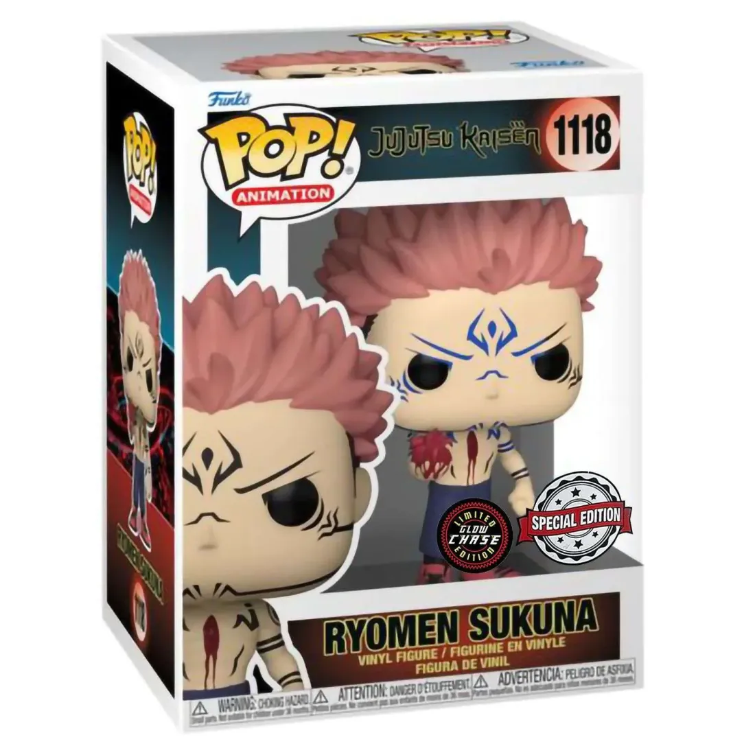 Фигурка Funko POP! Animation Jujutsu Kaisen Ryomen Sukuna with Heart w/(GW) Chase (Exc) (1118) 62648