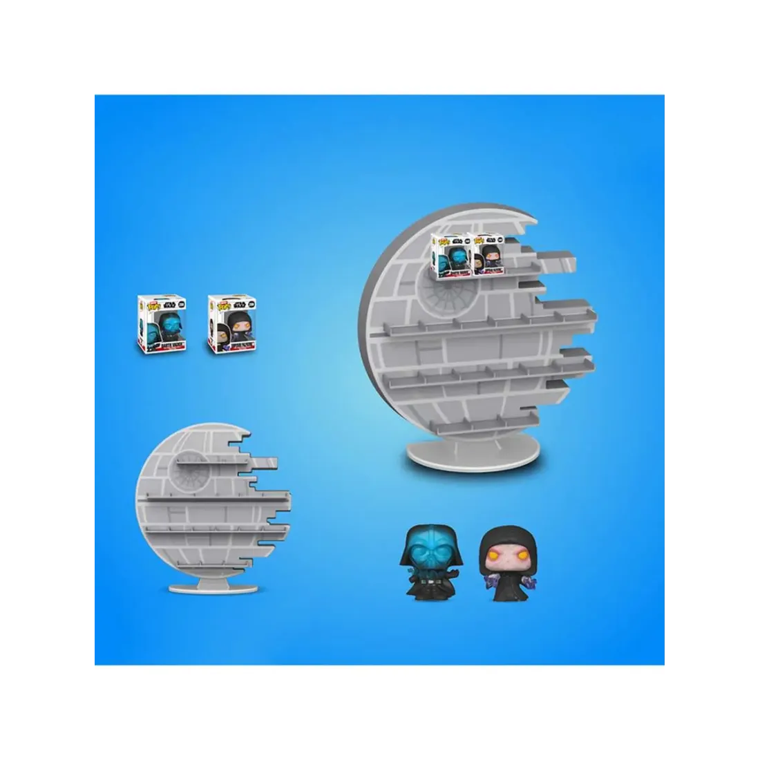 Набор Funko Bitty POP! Display Star Wars Death Star +2 Bitty POP! Palpatine, Darth Vader 81293