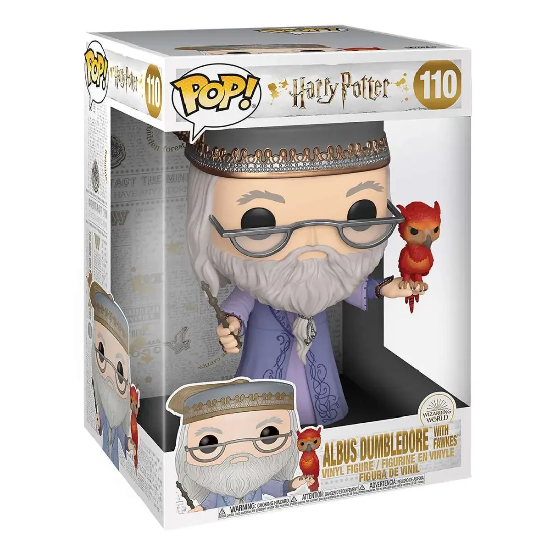 Фигурка Funko POP! Harry Potter S10 Albus Dumbledore w/Fawkes 10" (110) 48038