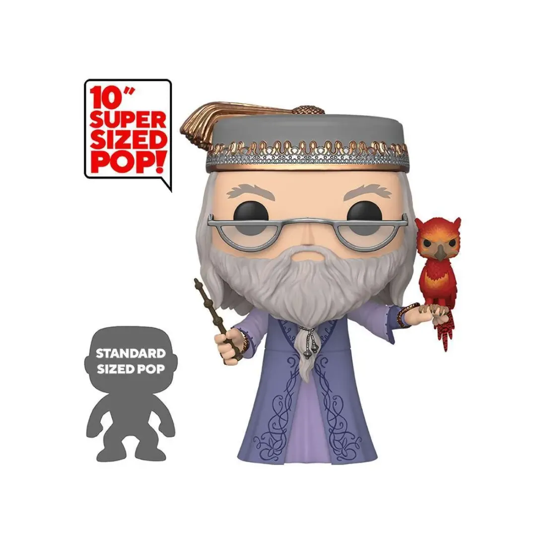 Фигурка Funko POP! Harry Potter S10 Albus Dumbledore w/Fawkes 10" (110) 48038