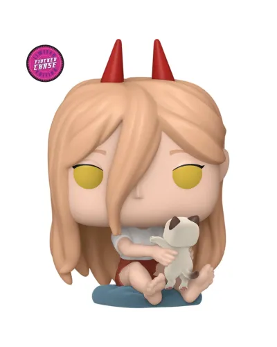 Фигурка Funko POP! Animation Chainsaw Man Power Meowy (FL) Сhase (Exc) (1766)