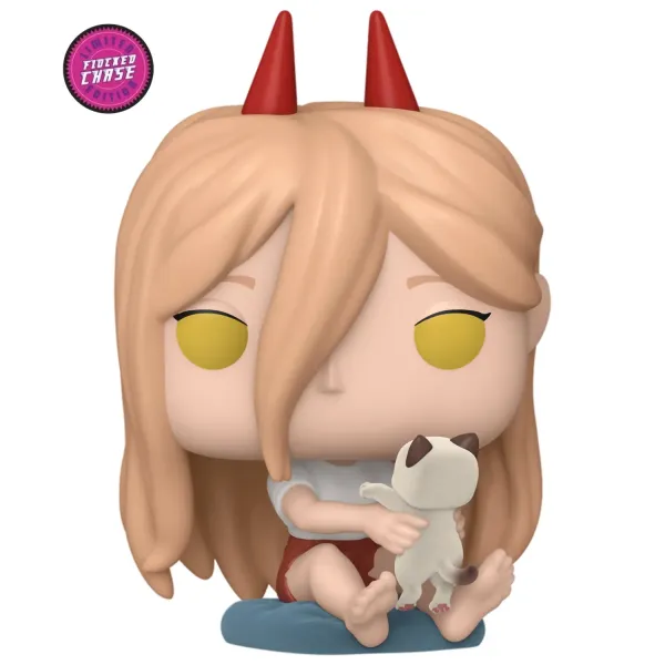 Фигурка Funko POP! Animation Chainsaw Man Power Meowy (FL) Сhase (Exc) (1766)