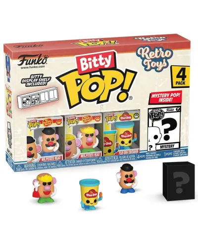 Фигурка Funko Bitty POP! Retro Toys Mr.PotatoHead+Mrs.PotatoHead+Play-Doh+Mystery (1 of 4) 4PK 75446