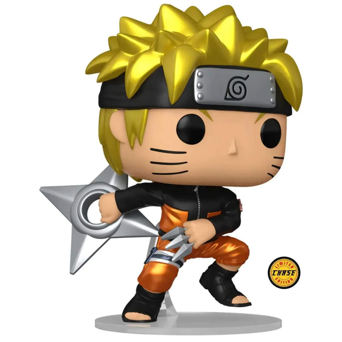 Фигурка Funko POP! Animation Naruto Shippuden Naruto Uzumaki w/Kunai&Shuriken (MT)Chase(1843)