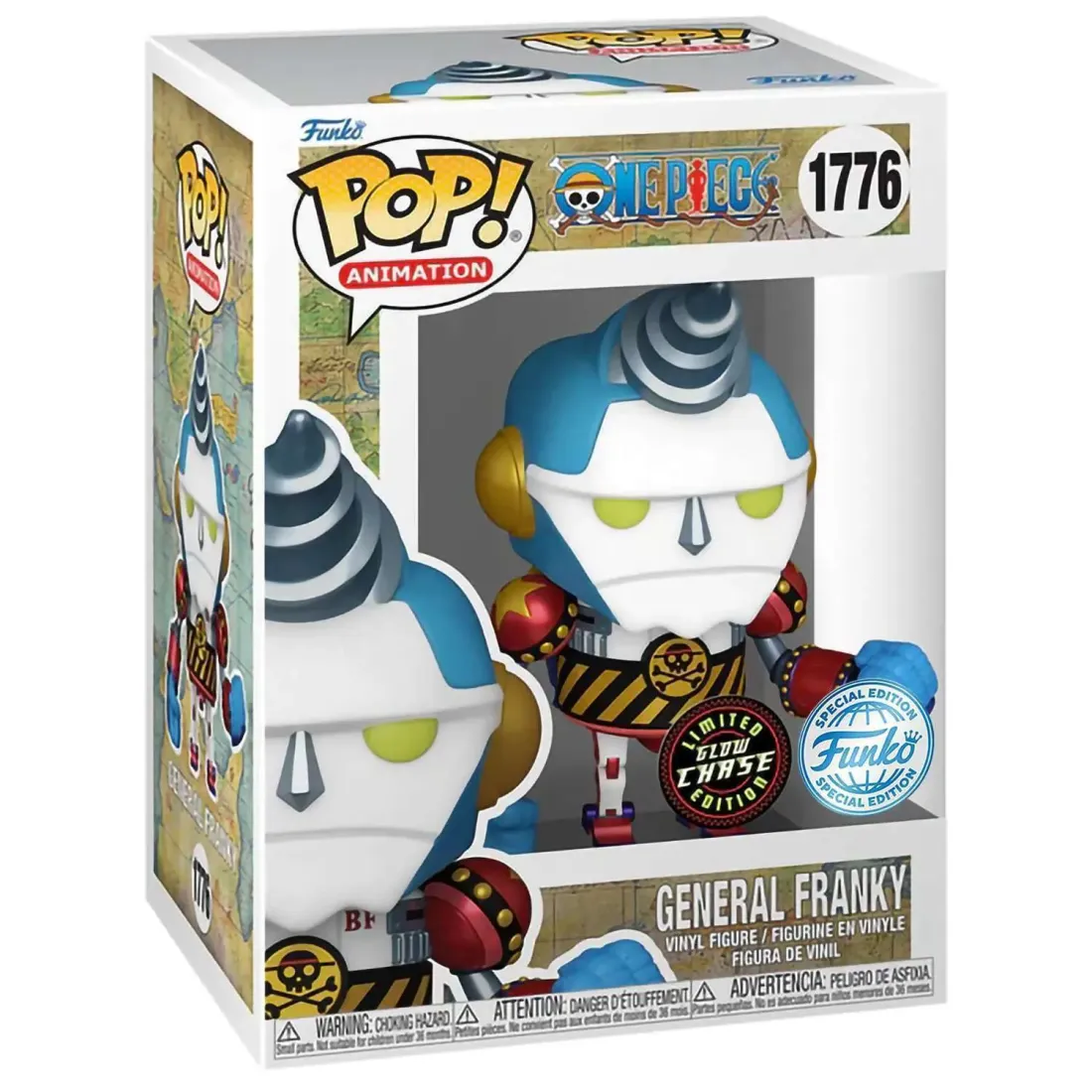 Фигурка Funko POP! Animation One Piece General Franky (GW)Chase (Exc) (1776)