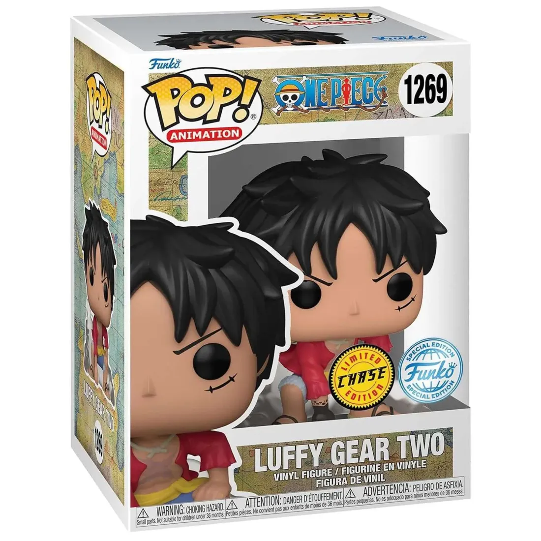 Фигурка Funko POP! Animation One Piece Luffy Gear Two Chase (Exc) (1269)