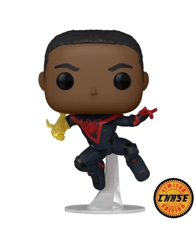 Фигурка Funko POP! Bobble Marvel Games Miles Morales Miles Classic Suit Chase (765)