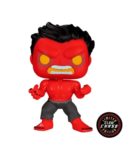 Фигурка Funko POP! Bobble Marvel Hulk Red Hulk (GW) Chase (Exc) (854)