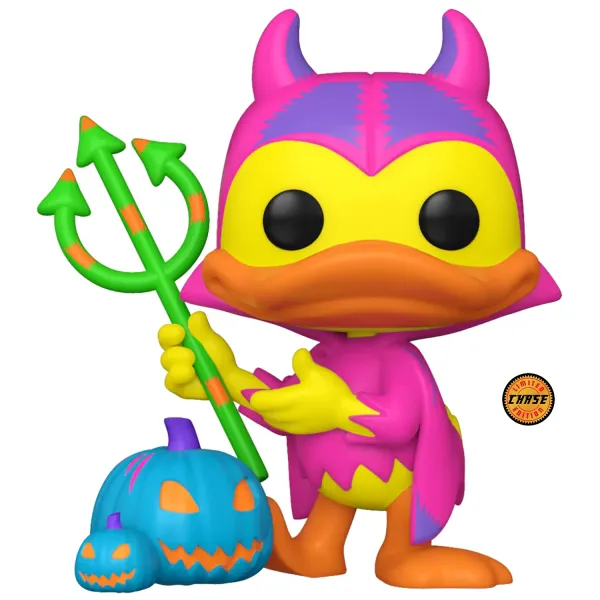 Фигурка Funko POP! Disney Mickey and Friends Devil Donald w/Pumpkin (BLKLT) Chase (Exc) (1446)