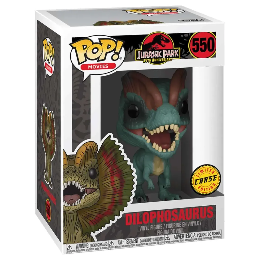Фигурка Funko POP! Movies Jurassic Park Dilophosaurus Chase (550)