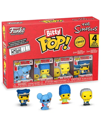 Фигурка Funko Bitty POP! Simpsons Itchy+Marge+Moe Szyslak+Сhase (1 of 4) 4PK 85708