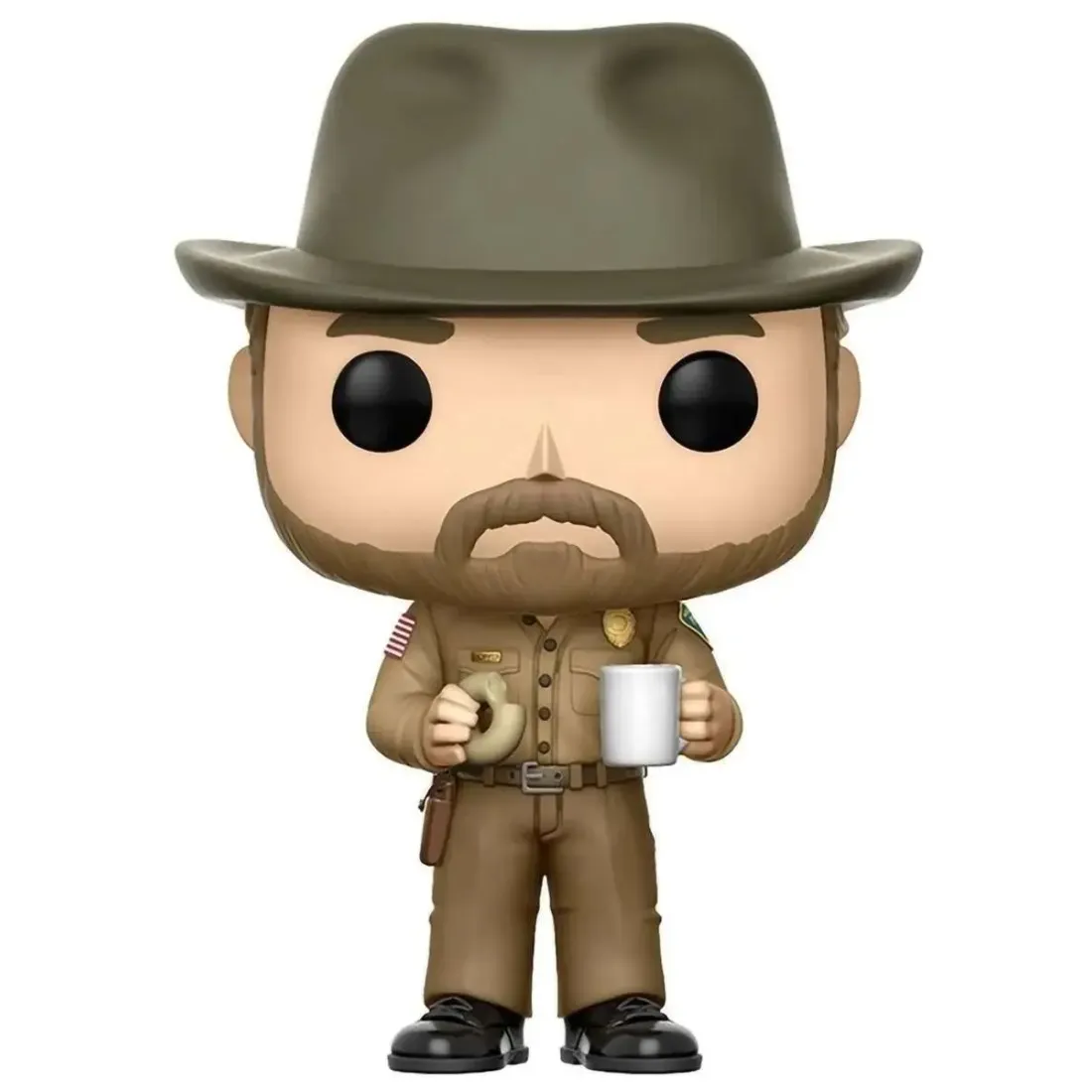 Фигурка Funko POP! TV Stranger Things Hopper w/Donut w/Chase (512) 14425
