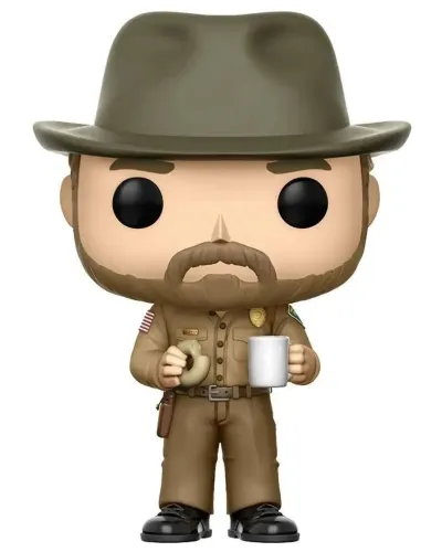 Фигурка Funko POP! TV Stranger Things Hopper w/Donut w/Chase (512) 14425