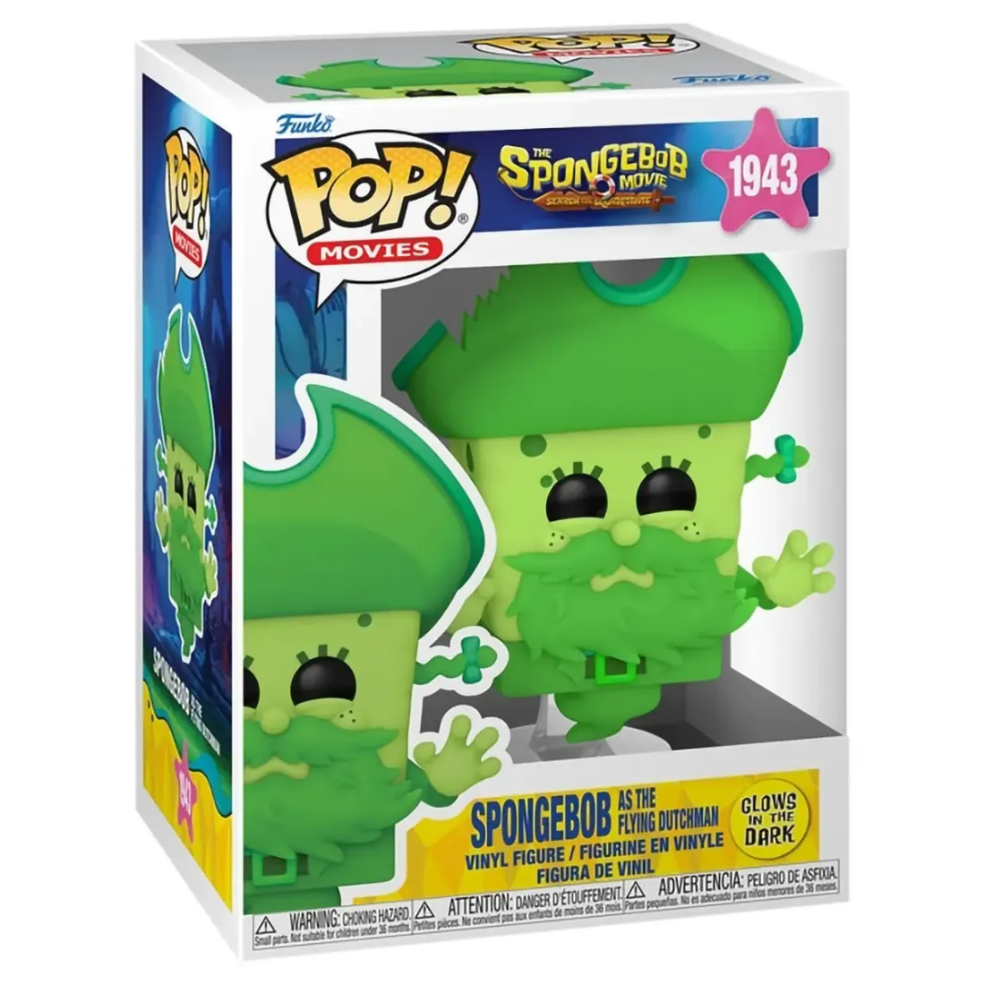 Фигурка Funko POP! Movies The SpongeBob Movie SpongeBob as the Flying Dutchman (GW) (1943) 92528
