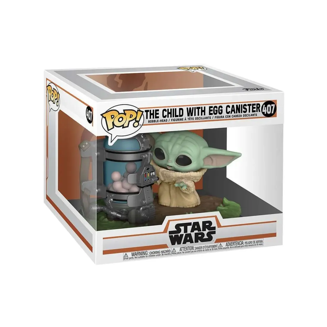 Фигурка Funko POP! Deluxe Bobble Star Wars The Mandalorian Child with Egg Canister (407) 50962